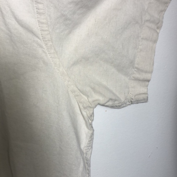 Men’s Linen Cotton Shirt Button Up - Picture 3 of 4